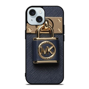 MICHAEL KORS LOGO MK PADLOCK iPhone 15 Case Cover