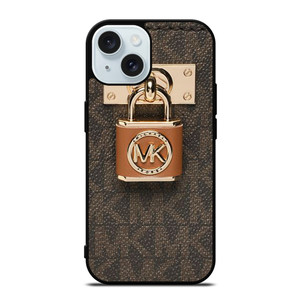 MICHAEL KORS MK LOGO PADLOCK iPhone 15 Case Cover