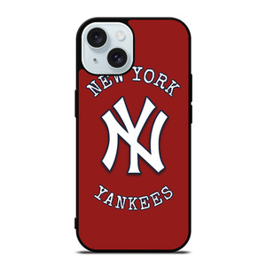 NEW YORK YANKEES BASEBALL LOGO RED iPhone 15 Case Cover