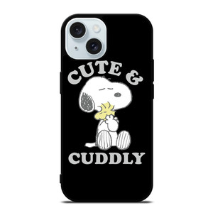 SNOOPY THE PEANUTS CUTE AND CUDDLY iPhone 15 Case Cover