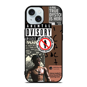TRAVIS SCOTT RAPPER PARENTAL ADVISORY iPhone 15 Case Cover TRAVIS SCOTT RAPPER PARENTAL ADVISORY iPhone 15 Case Cover