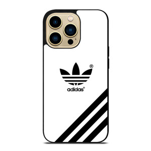 ADIDAS LOGO WHITE CLASSIC STRIPES iPhone 14 Pro Max Case Cover