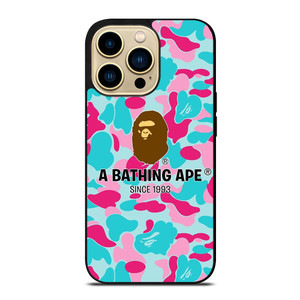 BAPE A BATHING APE CAMO iPhone 14 Pro Max Case Cover