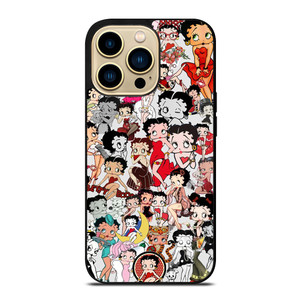 BETTY BOOP CARTOON COLLAGE iPhone 14 Pro Max Case Cover