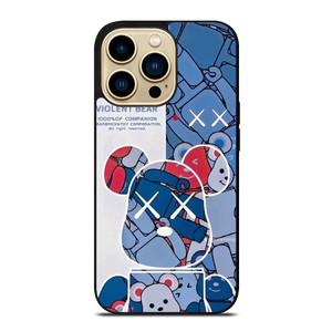 KAWS VIOLENT BEAR 2 iPhone 14 Pro Max Case Cover