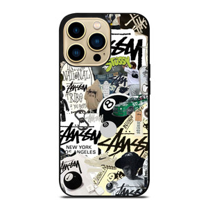 STUSSY COLLAGE iPhone 14 Pro Max Case Cover STUSSY COLLAGE iPhone 14 Pro Max Case Cover