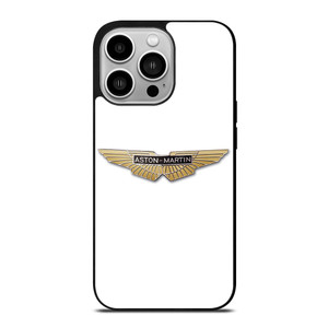 ASTON MARTIN CAR GOLD LOGO iPhone 14 Pro Case Cover