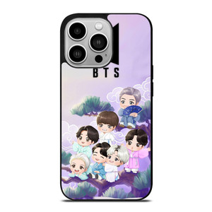 BTS BANGTAN BOYS KPOP KOREA CARTOON iPhone 14 Pro Case Cover