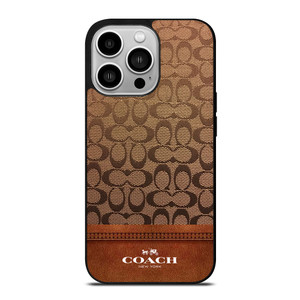 COACH NEW YORK ICON BROWN LOGO iPhone 14 Pro Case Cover COACH NEW YORK ICON BROWN LOGO iPhone 14 Pro Case Cover