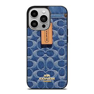 COACH NEW YORK LOGO JEANS BAG iPhone 14 Pro Case Cover COACH NEW YORK LOGO JEANS BAG iPhone 14 Pro Case Cover