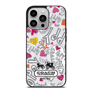 COACH NEW YORK LOGO POPPY COLORFUL iPhone 14 Pro Case Cover COACH NEW YORK LOGO POPPY COLORFUL iPhone 14 Pro Case Cover