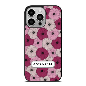 COACH NEW YORK LOGO PURPLE FLOWER