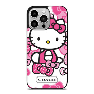 HELLO KITTY COACH NEW YORK PINK iPhone 14 Pro Case Cover
