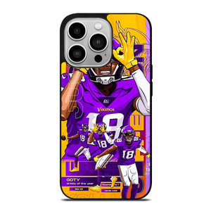 JUSTIN JEFFERSON MINNESOTA VIKINGS NFL iPhone 14 Pro Case Cover JUSTIN JEFFERSON MINNESOTA VIKINGS NFL iPhone 14 Pro Case Cover