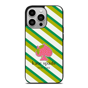 KATE SPADE NEW YORK LOGO FRUITY GREEN iPhone 14 Pro Case Cover