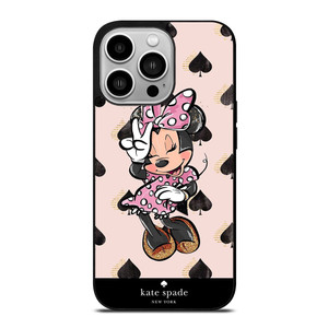 KATE SPADE NEW YORK LOGO MINNIE MOUSE DISNEY iPhone 14 Pro Case Cover