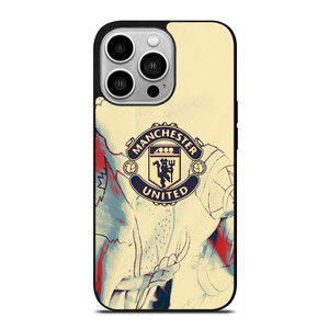 RED DEVILS MANCHESTER UNITED FC LOGO iPhone 14 Pro Case Cover