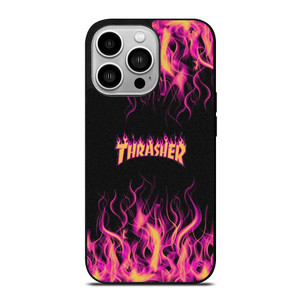 THRASHER FLAME SKATEBOARD MAGAZINE iPhone 14 Pro Case Cover