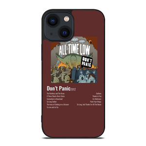 ALL TIME LOW DON'T PANIC 2012 iPhone 14 Plus Case Cover