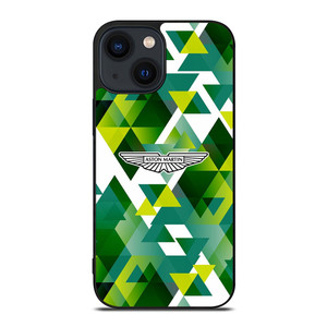 ASTON MARTIN LOGO GREEN TRIANGLE iPhone 14 Plus Case Cover ASTON MARTIN LOGO GREEN TRIANGLE iPhone 14 Plus Case Cover