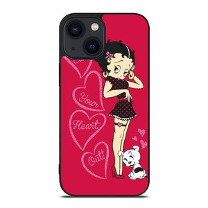 BETTY BOOP EAT YOUR HEART iPhone 14 Plus Case Cover