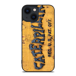 CATERPILLAR TRACTOR LOGO RUSTY EMBLEM iPhone 14 Plus Case Cover