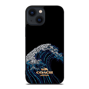 COACH NEW YORK LOGO DIAMOND WAVE iPhone 14 Plus Case Cover