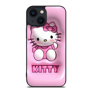 CUTE PINK HELLO KITTY iPhone 14 Plus Case Cover