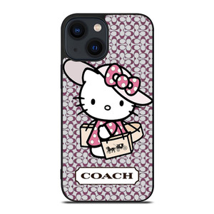 HELLO KITTY X COACH NEW YORK LOGO iPhone 14 Plus Case Cover