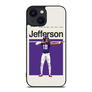 JUSTIN JEFFERSON NFL MINNESOTA VIKINGS iPhone 14 Plus Case Cover JUSTIN JEFFERSON NFL MINNESOTA VIKINGS iPhone 14 Plus Case Cover