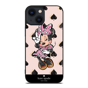 KATE SPADE NEW YORK LOGO MINNIE MOUSE DISNEY iPhone 14 Plus Case Cover KATE SPADE NEW YORK LOGO MINNIE MOUSE DISNEY iPhone 14 Plus Case Cover