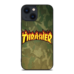 THRASHER CAMO SKATEBOARD MAGAZINE iPhone 14 Plus Case Cover