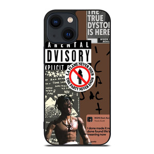 TRAVIS SCOTT RAPPER PARENTAL ADVISORY iPhone 14 Plus Case Cover