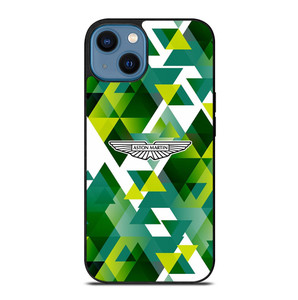 ASTON MARTIN LOGO GREEN TRIANGLE iPhone 14 Case Cover