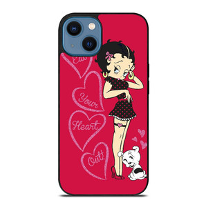 BETTY BOOP EAT YOUR HEART iPhone 14 Case Cover BETTY BOOP EAT YOUR HEART iPhone 14 Case Cover