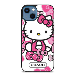 HELLO KITTY COACH NEW YORK PINK iPhone 14 Case Cover