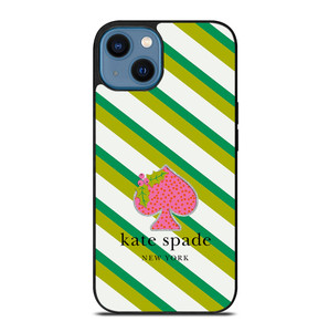 KATE SPADE NEW YORK LOGO FRUITY GREEN iPhone 14 Case Cover