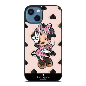 KATE SPADE NEW YORK LOGO MINNIE MOUSE DISNEY iPhone 14 Case Cover