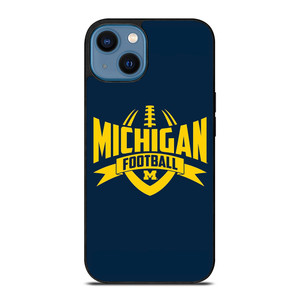 MICHIGAN WOLVERINES LOGO UNIVERSITY FOOTBALL ICON iPhone 14 Case Cover