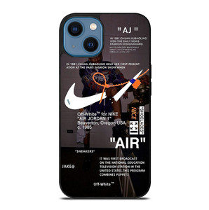 OFF-WHITE NIKE AIR JORDAN MICHAEL iPhone 14 Case Cover