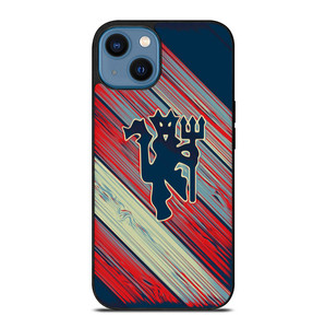 RED DEVILS MANCHESTER UNITED FC FOOTBALL CLUB LOGO iPhone 14 Case Cover