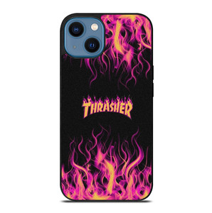 THRASHER FLAME SKATEBOARD MAGAZINE iPhone 14 Case Cover