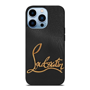 CHRISTIAN LOUBOUTIN LOGO LEATHER iPhone 13 Pro Max Case Cover
