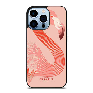 COACH NEW YORK LOGO FLAMINGO ICON iPhone 13 Pro Max Case Cover
