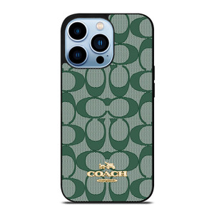 COACH NEW YORK LOGO GREEN ICONS iPhone 13 Pro Max Case Cover