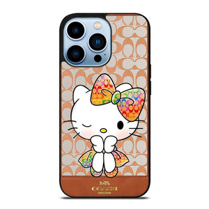 COACH NEW YORK LOGO HELLO KITTY iPhone 13 Pro Max Case Cover COACH NEW YORK LOGO HELLO KITTY iPhone 13 Pro Max Case Cover