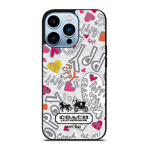 COACH NEW YORK LOGO POPPY COLORFUL iPhone 13 Pro Max Case Cover