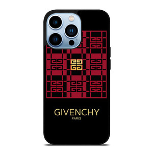 GIVENCHY PARIS LOGO RED GOLD iPhone 13 Pro Max Case Cover
