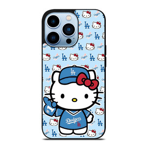 HELLO KITTY LA DODGERS LOS ANGELES BASEBALL iPhone 13 Pro Max Case Cover