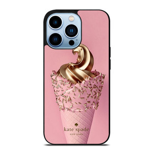 KATE SPADE NEW YORK LOGO GOLDEN ICE CREAM iPhone 13 Pro Max Case Cover